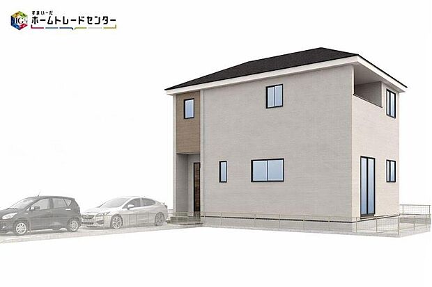 【完成予想図(外観)】2号棟※イメージ画像は実際とは異なる場合があります。