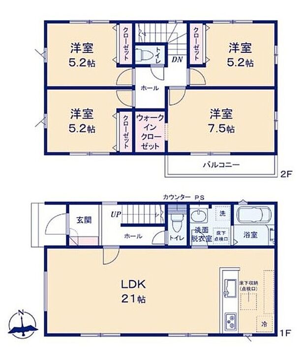 【4LDK】広々としたLDKに、自分好みのインテリアでレイアウト。
季節ごとに模様替えなども、楽しみの一つとなりそうです♪