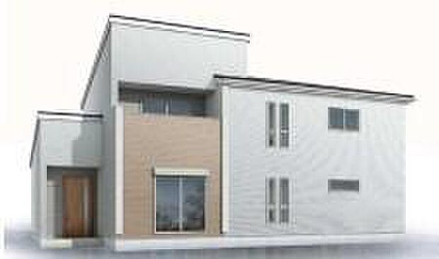 【完成予想図(外観)】（1号棟）完成予想図