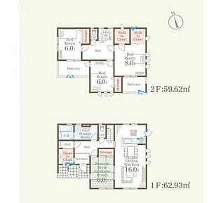 ベビーカーやゴルフバックも収納できるシューズインクローク完備！
リビングに続き間の6帖和室があります♪引き戸を開けると開放的な空間へと変わります♪ 