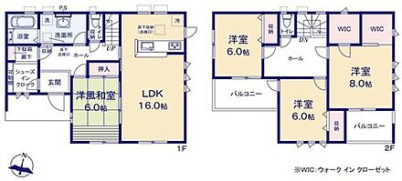カウンターキッチンを採用した4ＬＤＫプラン！お食事の準備をしながらご家族との会話を楽しめます。リビングに続き間の6帖和室があります！引き戸を開けると開放的な空間へと変わります♪ 