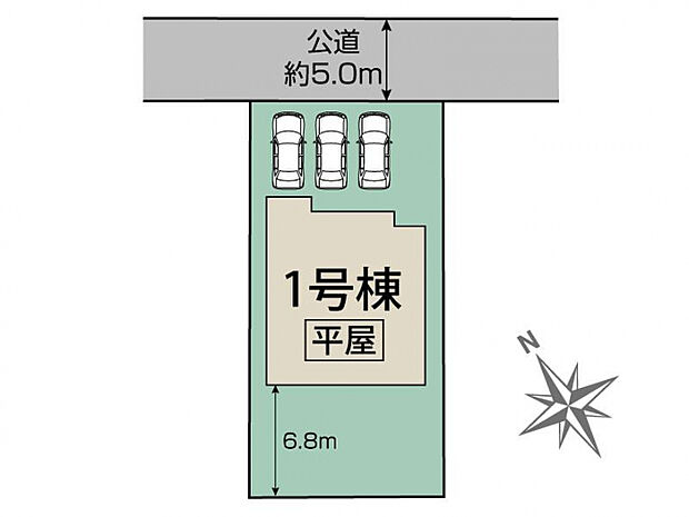深谷市上野台1棟 区画図