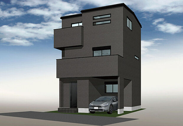A号地イメージパース 4LDK+駐車スペース
●敷地面積/約72.05m2(約21.79坪)●建延面積/約114.21m2(約34.54坪)