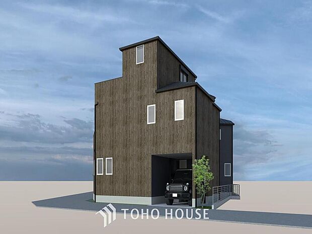 【完成予想図(外観)】【外観パース】
物件の陽当りや通風・仕様設備やお部屋の大きさの比較、近隣・周辺環境や街並みなど、資料には掲載していない情報が現地にはたくさんあります。　是非一度、現地をご確認ください。