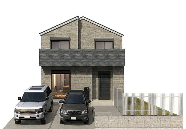 【外観イメージパース：新築参考プランA】
土地＆間口ゆったりで存在感のあるお家！