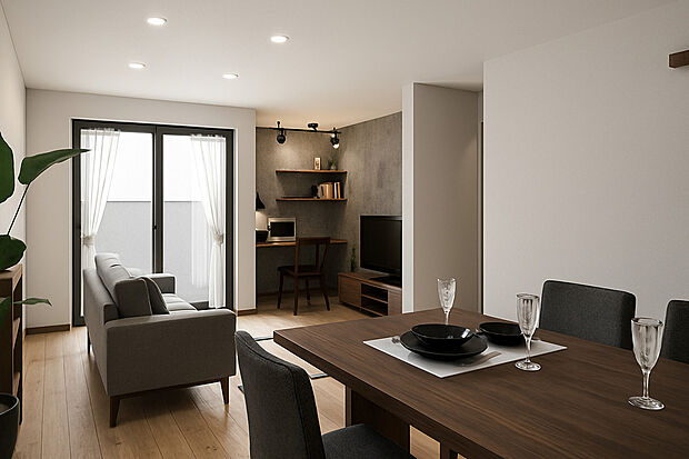 お車での送迎も行っております！
※イメージパース：リビング