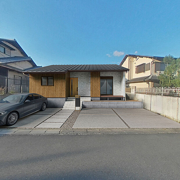 建築前により、今ならまだ外観やクロスのお色味の変更可能です！(2月末頃まで)
※イメージパース：外観