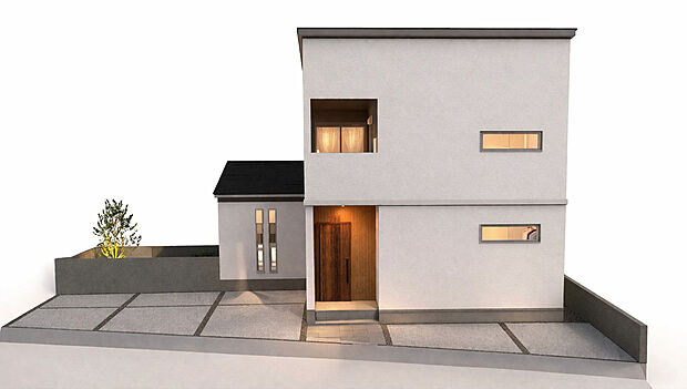 【イメージパース・外観】
建築前につき、今ならまだ外壁やクロス・フローリングのお色味変更可能です！