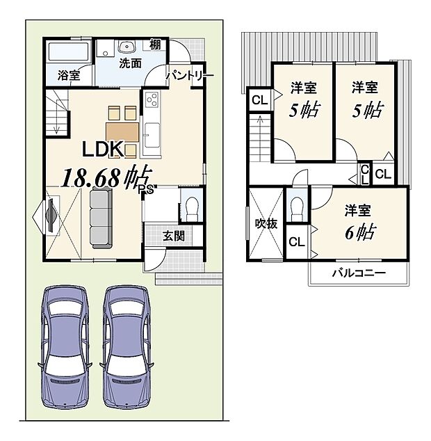 【3LDK】建築確認番号：第R08確認建築IPEC00085号
建築確認対象面積：101.53ｍ2