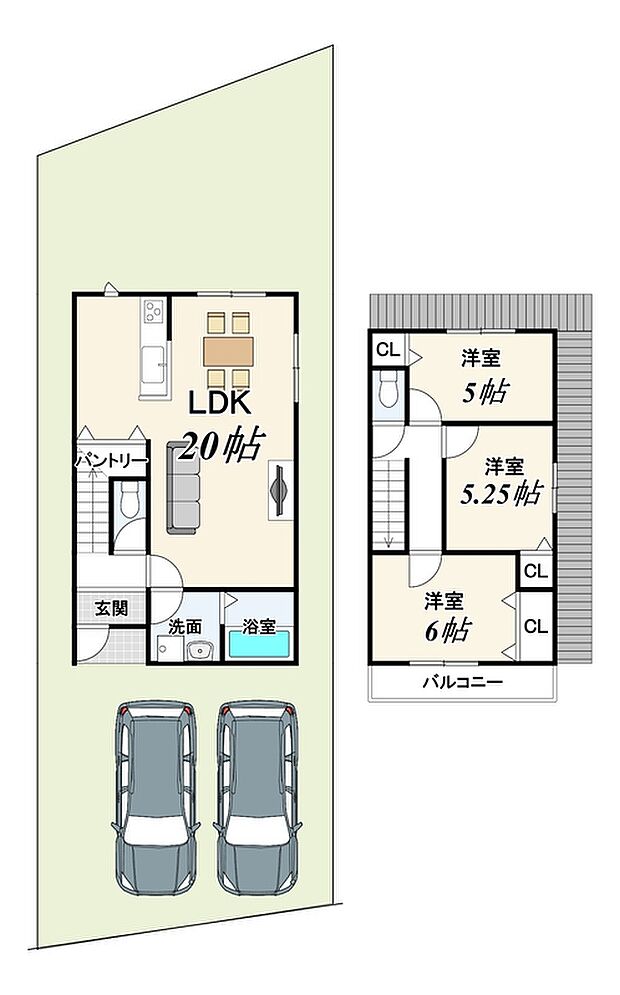 【新築参考プランC】建物面積83.43ｍ2/建物価格1929万円