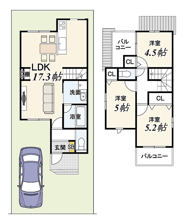 【3LDK】有効土地面積:94.57m2
建築確認番号:第R08確認建築IPEC00322号