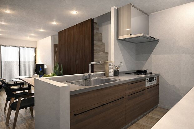 間取り図を基に作成したイメージパース図です。