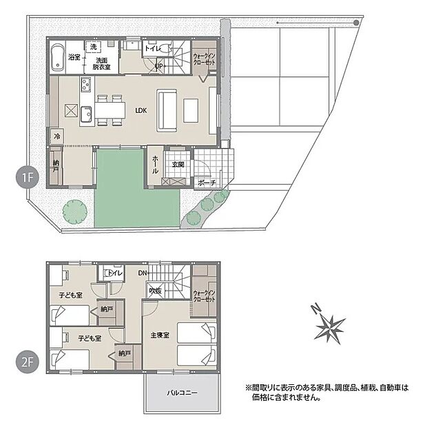 3LDKのゆとりある間取りで、家族それぞれの空間をしっかり確保。各所に収納も備え、すっきりとした暮らしを叶える使い勝手の良い住まいです。