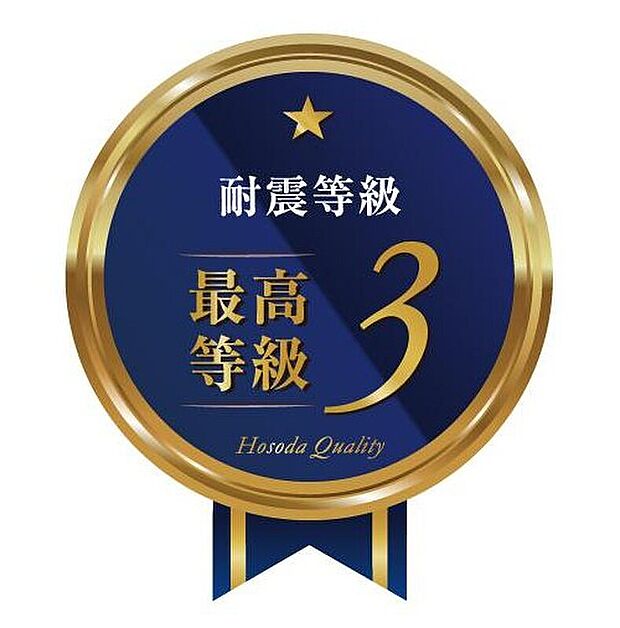 【耐震等級3】細田工務店の技術は、住宅性能表示制度で最も高い耐震等級「3」の基準を超える量の耐力壁・準耐力壁によって、高い耐震性能を実現しています。これは、建築基準法の1.5倍を上まわる強度です。