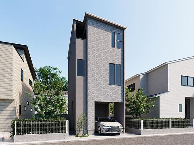 【完成予想図/外観】
インナーガレージ付き3LDKコンセプトハウスが誕生!「野江内代」駅まで徒歩7分、「関目高殿」駅まで徒歩8分など、複数沿線利用可能な利便性の良い立地です。