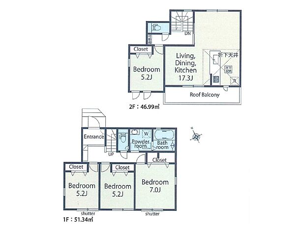 建物プラン例(2号地)