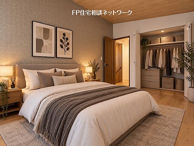 本画像の家具、照明等はCGイメージで販売価格にも含まれず、付帯しません。なお、間接照明工事は有償です。
