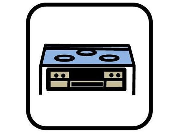 【その他内観】3口ガスコンロ 慣れている方も多く、火力が目に見えるため、使いやすいという方も多い、3口のガスコンロ仕様です。