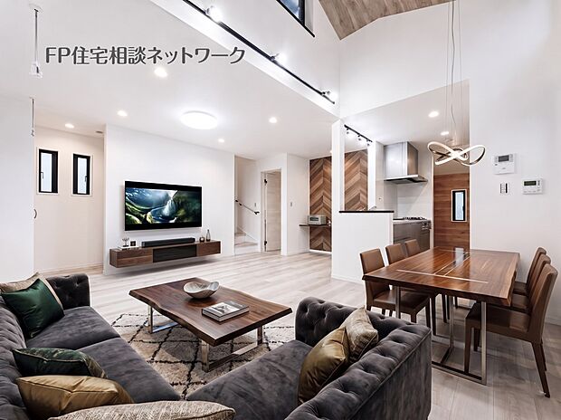 【その他内観】■リビング■本画像はAIがCGで家具作成しており、実際の現地に家具は設置されておりません。また、販売価格に家具等は含まれておりません。