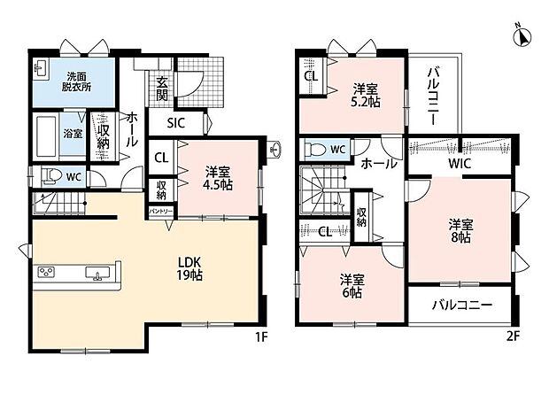 (1号棟)、価格3498万円、4LDK、土地面積205.05m2、建物面積115.55m2