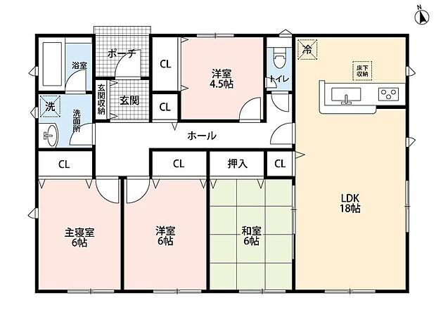(1号棟)、価格3388万円、4LDK、土地面積300.48m2、建物面積92.34m2