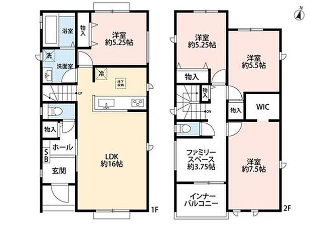 3890万円、4LDK、土地面積139.91m2、建物面積100.61m2 2階には大型ウォークインクローゼット、各所に物入れを配置。夫婦でゆったり寛げる広めの主寝室。成長する家族のライフステージに柔