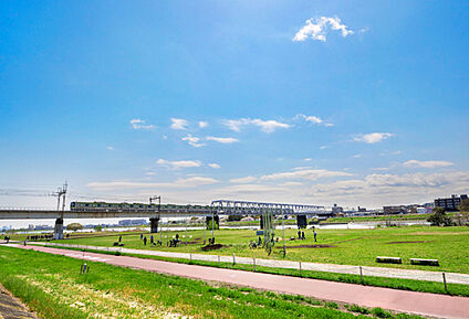 多摩川児童公園 現地から1220m～1251m。(徒歩16分。(最長))