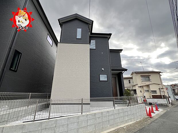 【Bloom　太宰府市朱雀2丁目2期】  1号棟外観(2025年12月中旬)撮影