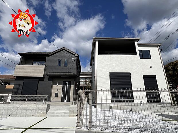 【Heartful Town　筑紫野市二日市北6丁目114番】  全2棟外観(2025年11月上旬)撮影