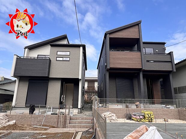 【Blooming Garden　東区青葉6丁目2期】  全2棟外観(2025年12月中旬)撮影