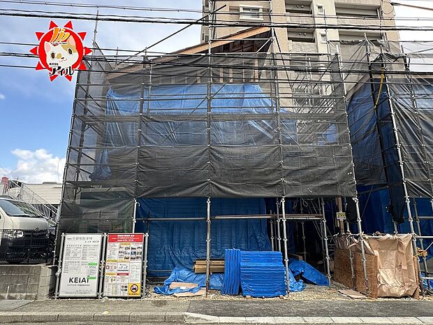 【KEIAI Grace　東区原田3期】　1号棟　現地（2026年3月中旬撮影）