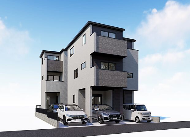 【完成予想図(外観)】完成予想外観パース