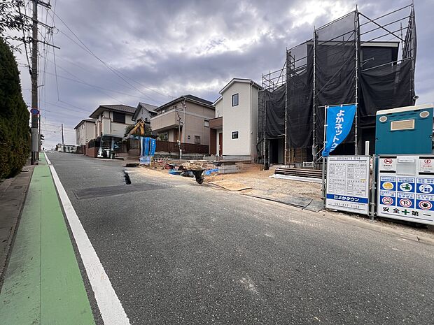 【前面道路含む現地写真】北側6m公道