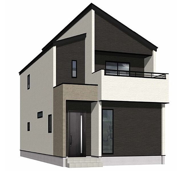 【完成予想図(外観)】完成予想外観パース(2号棟)