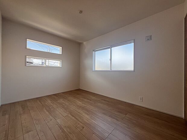 【洋室】洋室6帖　2階には洋室を3部屋ご用意いたしました(1号棟)