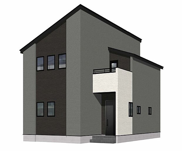 【完成予想図(外観)】完成予想外観パース(2号棟)