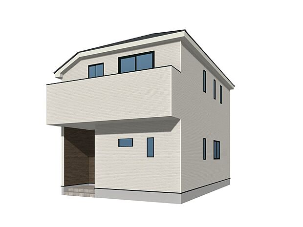 【完成予想図(外観)】完成予想外観パース(4号棟)