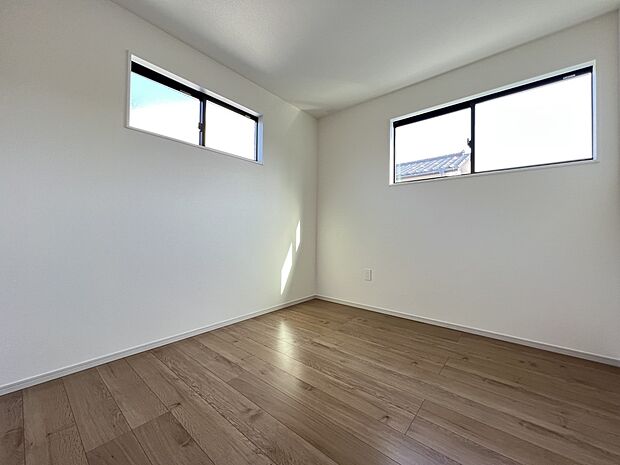 【洋室】洋室5.2帖 2階には洋室を3部屋ご用意しました(1号棟)