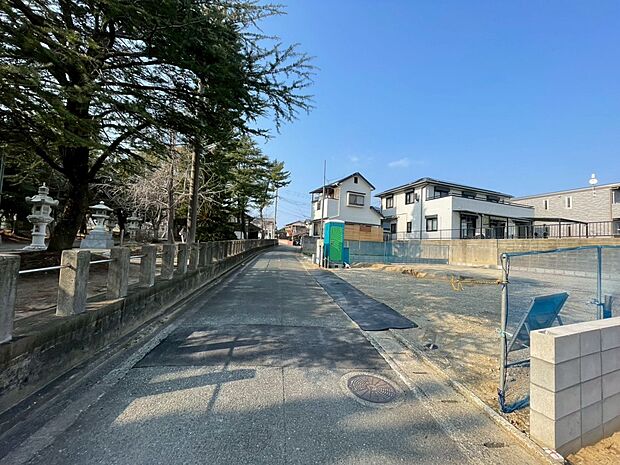【前面道路含む現地写真】西側4m公道