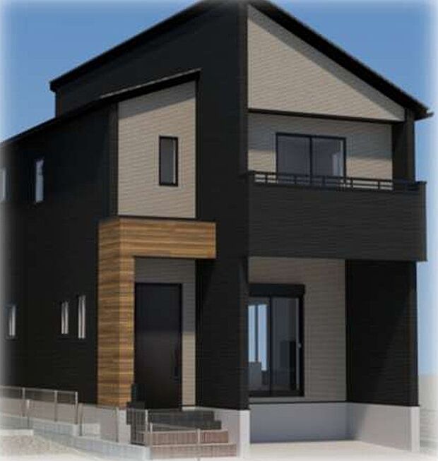 【完成予想図(外観)】完成予想外観パース(3号棟)