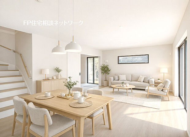 本画像はAIがCGで家具作成しており、実際の現地に家具は設置されておりません。また、販売価格に家具等は含まれておりません。