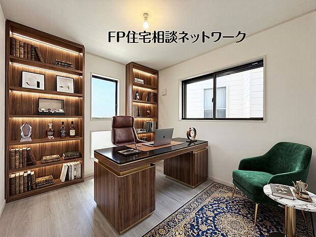 白を基調とした壁紙と、明るいアッシュ系の木目調フローリングが爽やかな洋室です。本画像はAIがCGで家具や小物を作成しております。販売価格には含まれておりません。