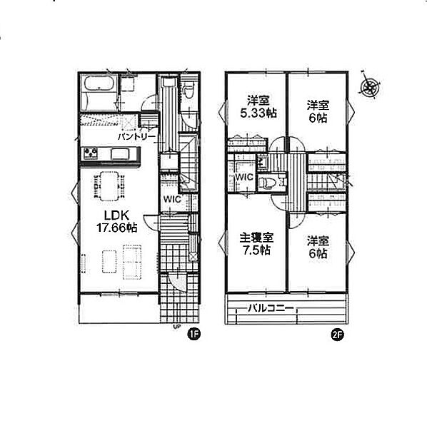 [建]107.64m2[土]142.26m2[間]4LDK