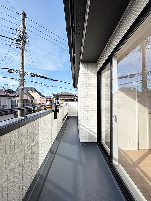 【バルコニー】風通しの良いバルコニー