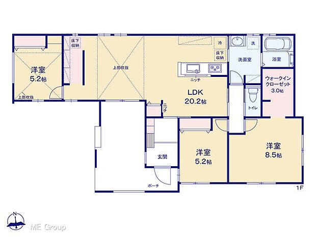 【3LDK】図面と異なる場合は現況を優先