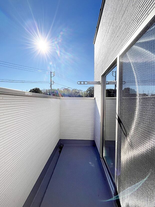 【バルコニー】風通しの良いバルコニー