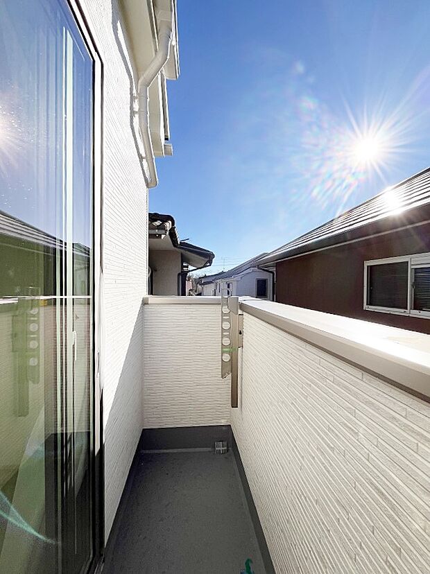 【バルコニー】風通しの良いバルコニー