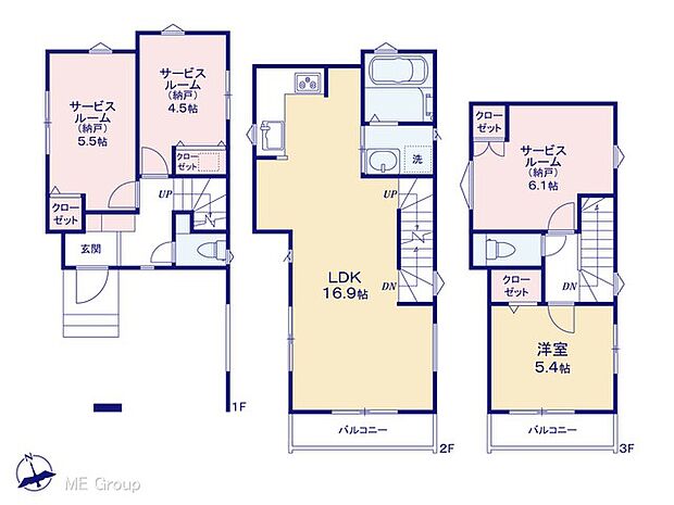 【1LDK】図面と異なる場合は現況を優先