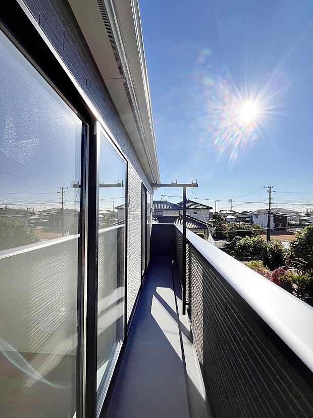 【バルコニー】風通しの良いバルコニー