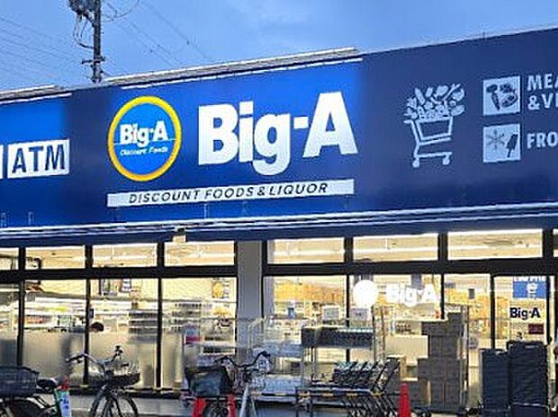 ビッグ・エー 市川南大野店（約800m・徒歩10分）